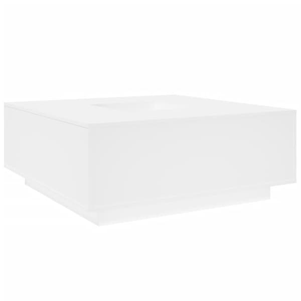 vidaXL Sohvapöytä valkoinen 100x100x40 cm tekninen puu
