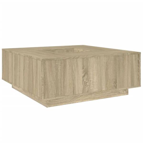 vidaXL Salongbord sonoma eik 100x100x40 cm konstruert tre