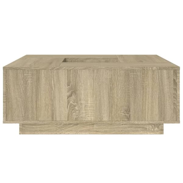vidaXL Salongbord sonoma eik 100x100x40 cm konstruert tre