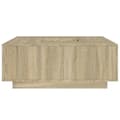 Miniatyrbilde 7 av 10: vidaXL Salongbord sonoma eik 100x100x40 cm konstruert tre