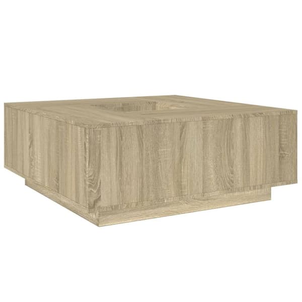 vidaXL Salongbord sonoma eik 100x100x40 cm konstruert tre