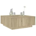 Miniatyrbilde 2 av 10: vidaXL Salongbord sonoma eik 100x100x40 cm konstruert tre