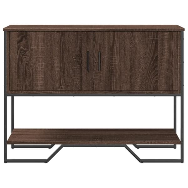 vidaXL Konsollbord brun eik 100x35x74,5 cm konstruert tre