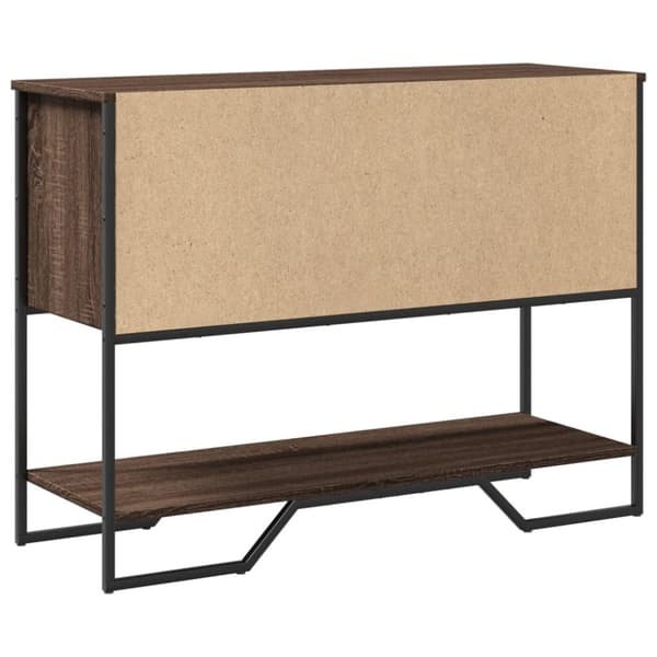 vidaXL Konsollbord brun eik 100x35x74,5 cm konstruert tre