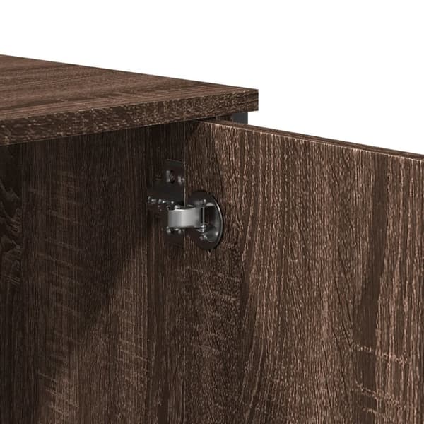 vidaXL Konsollbord brun eik 100x35x74,5 cm konstruert tre