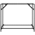 Miniatyrbild 5 av 11: vidaXL Konsolbord med transparent glasskiva 98x35x81 cm stål