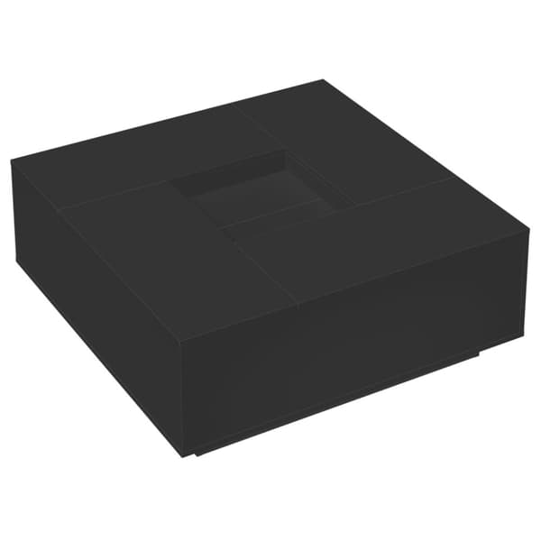 vidaXL Soffbord svart 100x100x40 cm konstruerat trä