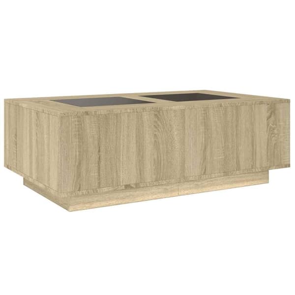 vidaXL Salongbord med Infinity LED sonoma eik 116x69x40 cm