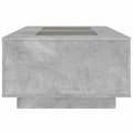 Miniatyrbillede 8 af 11: vidaXL sofabord med Infinity LED-lys 116x69x40 cm betongrå