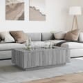 Pikkukuva 5 / 11: vidaXL sohvapöytä Infinity LED-valoilla harmaa Sonoma 116x69x40 cm