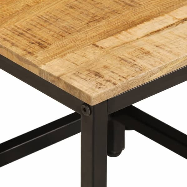 vidaXL Stablebare sidebord 3 stk grovt heltre mangotre