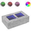 Miniatyrbilde 3 av 11: vidaXL Salongbord med Infinity LED betonggrå 116x69x40 cm