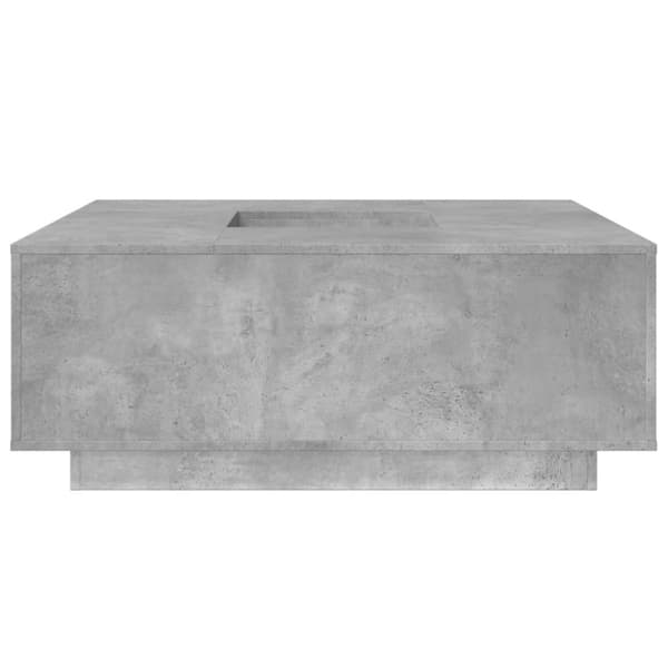 vidaXL Soffbord betonggrå 100x100x40 cm konstruerat trä