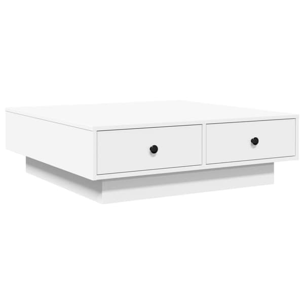 vidaXL Soffbord vit 90x90x28 cm konstruerat trä