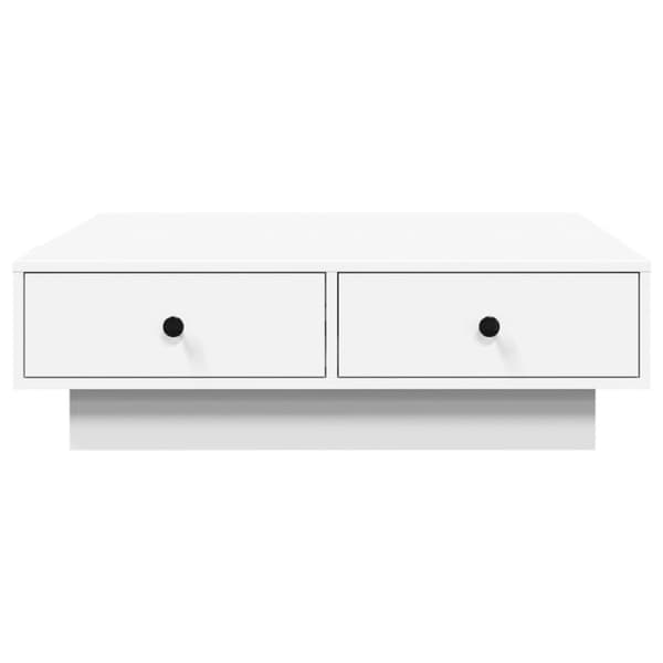 vidaXL Soffbord vit 90x90x28 cm konstruerat trä