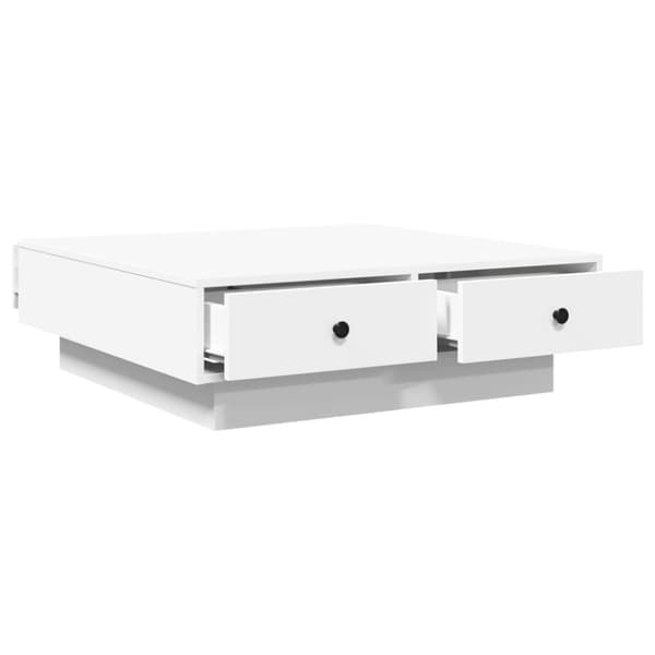 vidaXL Soffbord vit 90x90x28 cm konstruerat trä
