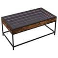 Miniatyrbilde 4 av 11: vidaXL Salongbord med Infinity LED røkt eik 90x50x41 cm