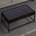Miniatyrbilde 2 av 11: vidaXL Salongbord med Infinity LED røkt eik 90x50x41 cm