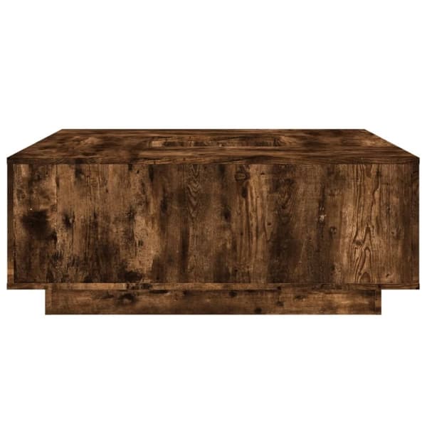 vidaXL Salongbord røkt eik 100x100x40 cm konstruert tre