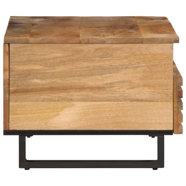 vidaXL sofabord 80x55x40 cm massivt ru mangotræ