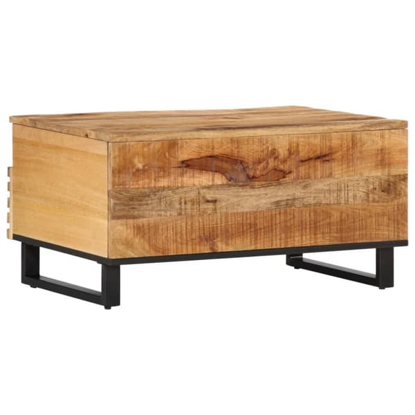 vidaXL sofabord 80x55x40 cm massivt ru mangotræ