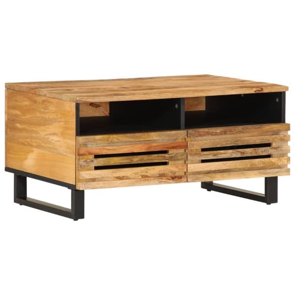 vidaXL sofabord 80x55x40 cm massivt ru mangotræ