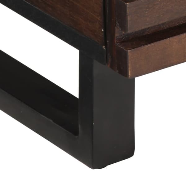 vidaXL Salongbord brun 80x55x40 cm heltre mango