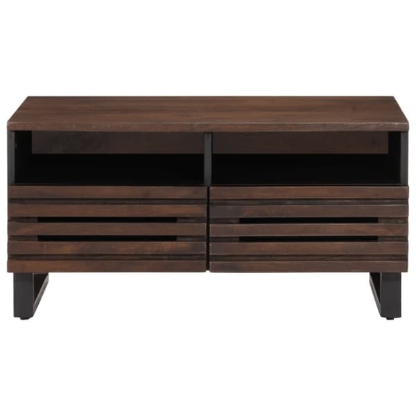 vidaXL Salongbord brun 80x55x40 cm heltre mango