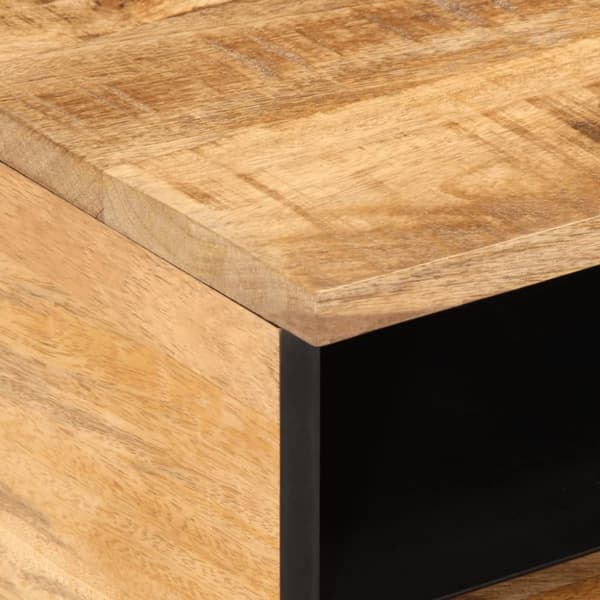 vidaXL Soffbord 80x55x40 cm massivt grovt mangoträ