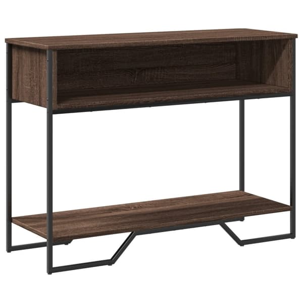 vidaXL Konsolipöytä ruskea tammi 100x35x74,5 cm tekninen puu