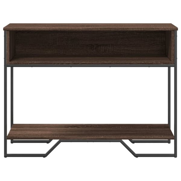vidaXL Konsolipöytä ruskea tammi 100x35x74,5 cm tekninen puu