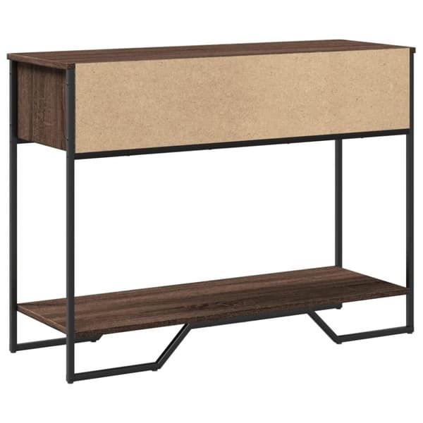 vidaXL Konsolipöytä ruskea tammi 100x35x74,5 cm tekninen puu