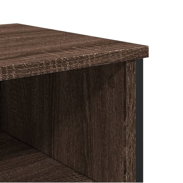 vidaXL Konsolipöytä ruskea tammi 100x35x74,5 cm tekninen puu