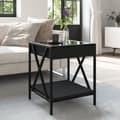 Miniatyrbillede 5 af 11: vidaXL sofabord med Infinity LED-lys 40x40x49 cm sort