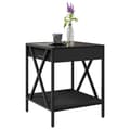 Miniatyrbillede 6 af 11: vidaXL sofabord med Infinity LED-lys 40x40x49 cm sort