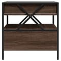 Miniatyrbillede 9 af 11: vidaXL sofabord med Infinity LED-lys 50x50x51 cm brun egetræsfarve
