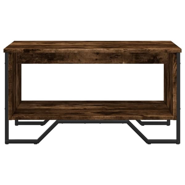 vidaXL Soffbord rökfärgad ek 75x51x40 cm konstruerat trä