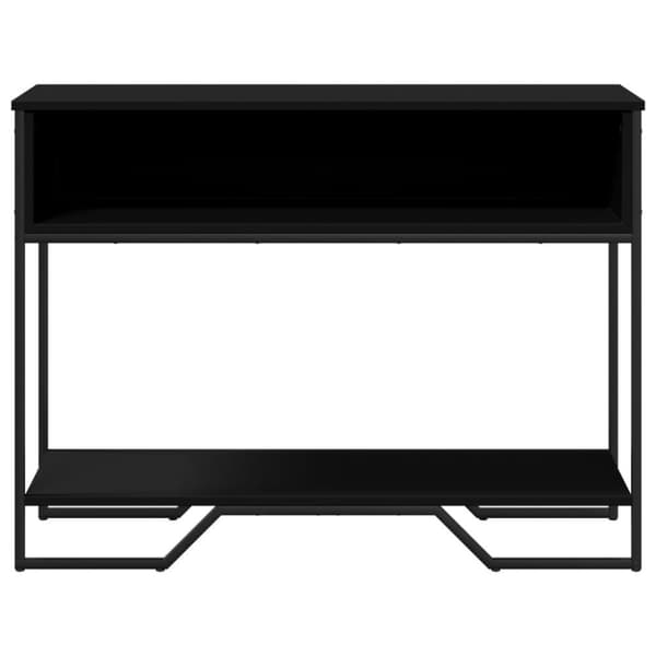 vidaXL Konsollbord svart 100x35x74,5 cm konstruert tre