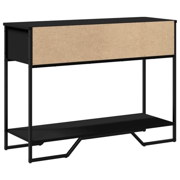 vidaXL Konsollbord svart 100x35x74,5 cm konstruert tre