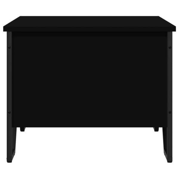 vidaXL Soffbord svart 75x51x40 cm konstruerat trä