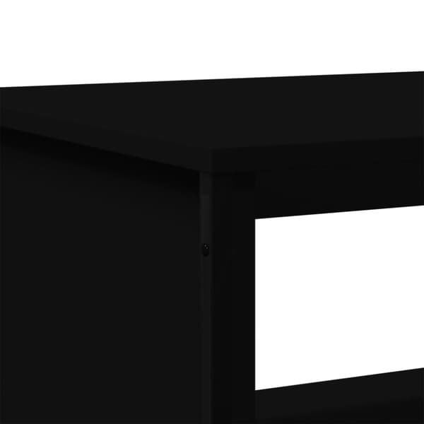 vidaXL Soffbord svart 75x51x40 cm konstruerat trä
