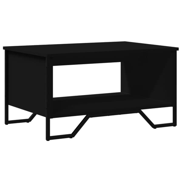 vidaXL Soffbord svart 75x51x40 cm konstruerat trä