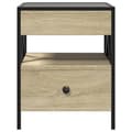 Miniatyrbilde 7 av 11: vidaXL Salongbord med Infinity LED sonoma eik 40x40x51 cm
