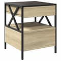 Miniatyrbilde 9 av 11: vidaXL Salongbord med Infinity LED sonoma eik 40x40x51 cm