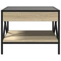 Miniatyrbild 7 av 11: vidaXL Soffbord med Infinity LEDs sonoma-ek 50x50x38 cm