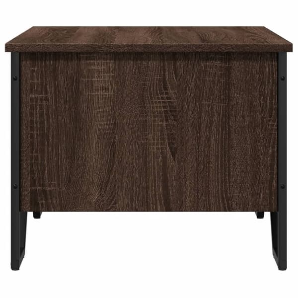 vidaXL Salongbord brun eik 75x51x40 cm konstruert tre