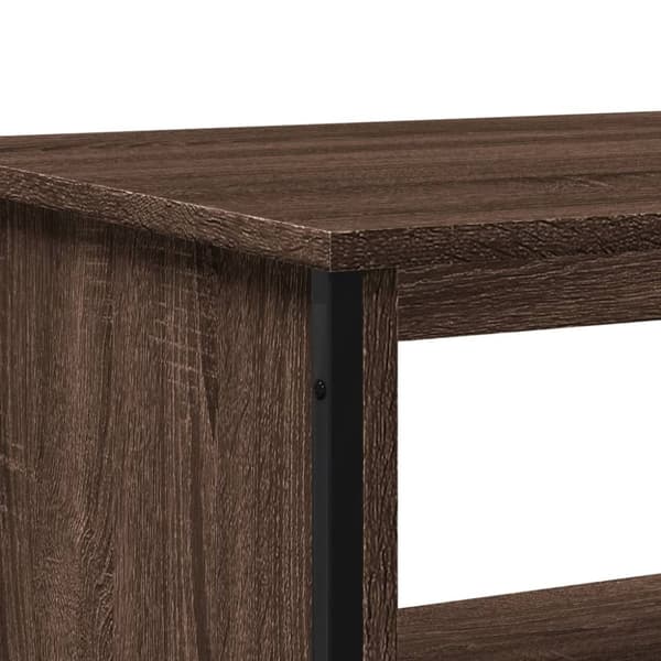 vidaXL Salongbord brun eik 75x51x40 cm konstruert tre