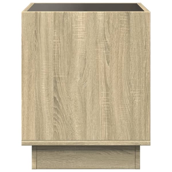 vidaXL sofabord med Infinity LED-lys 50x50x50 cm sonoma-eg