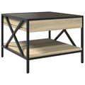 Miniatyrbillede 9 af 11: vidaXL sofabord med Infinity LED-lys 50x50x38 cm sonoma-eg