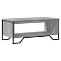 Pikkukuva 1 / 11: vidaXL Sohvapöytä harmaa Sonoma 100x51x40 cm tekninen puu